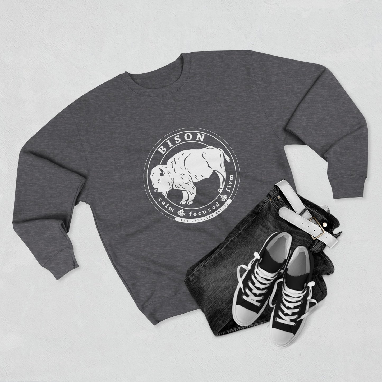 Bison Unisex Crewneck Sweatshirt