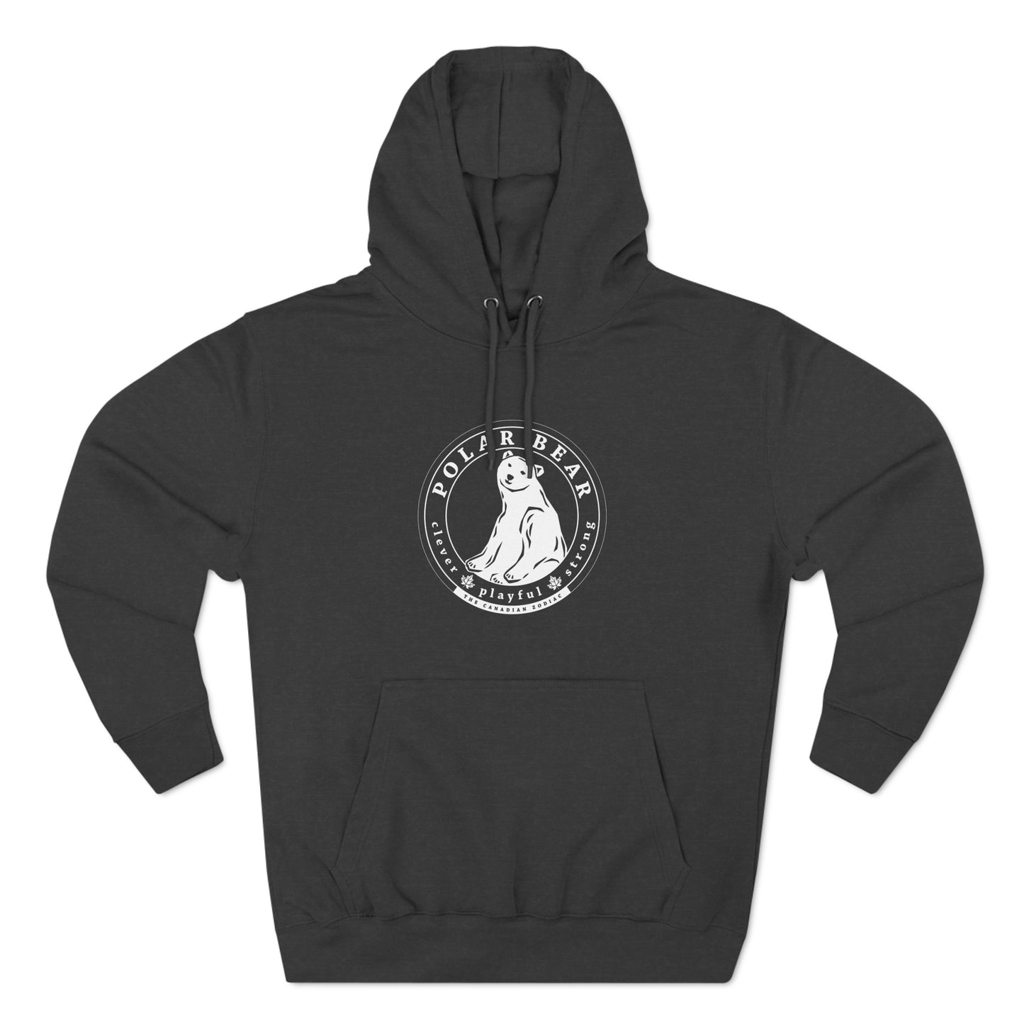 Polar Bear - Three-Panel Fleece Hoodie