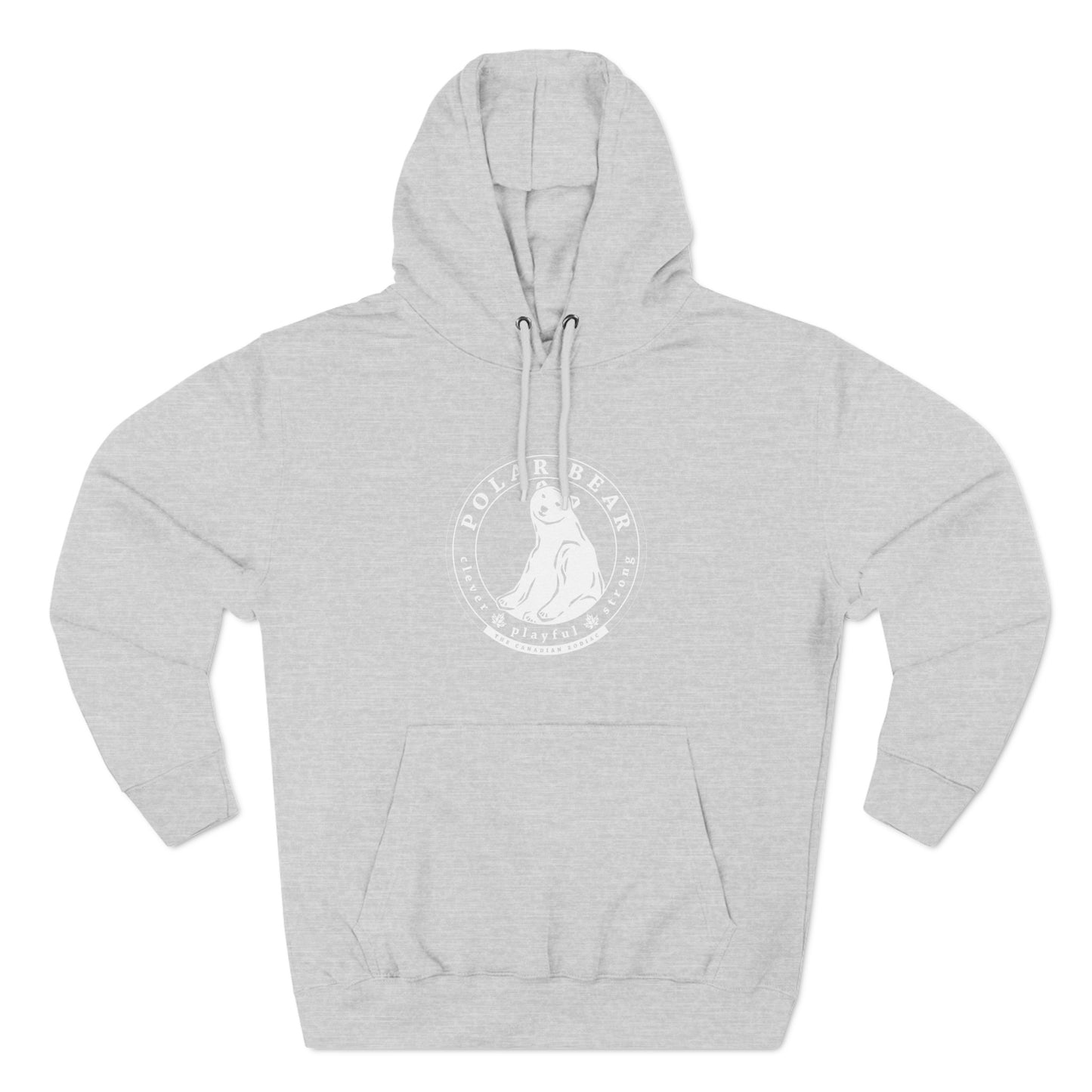 Polar Bear - Three-Panel Fleece Hoodie