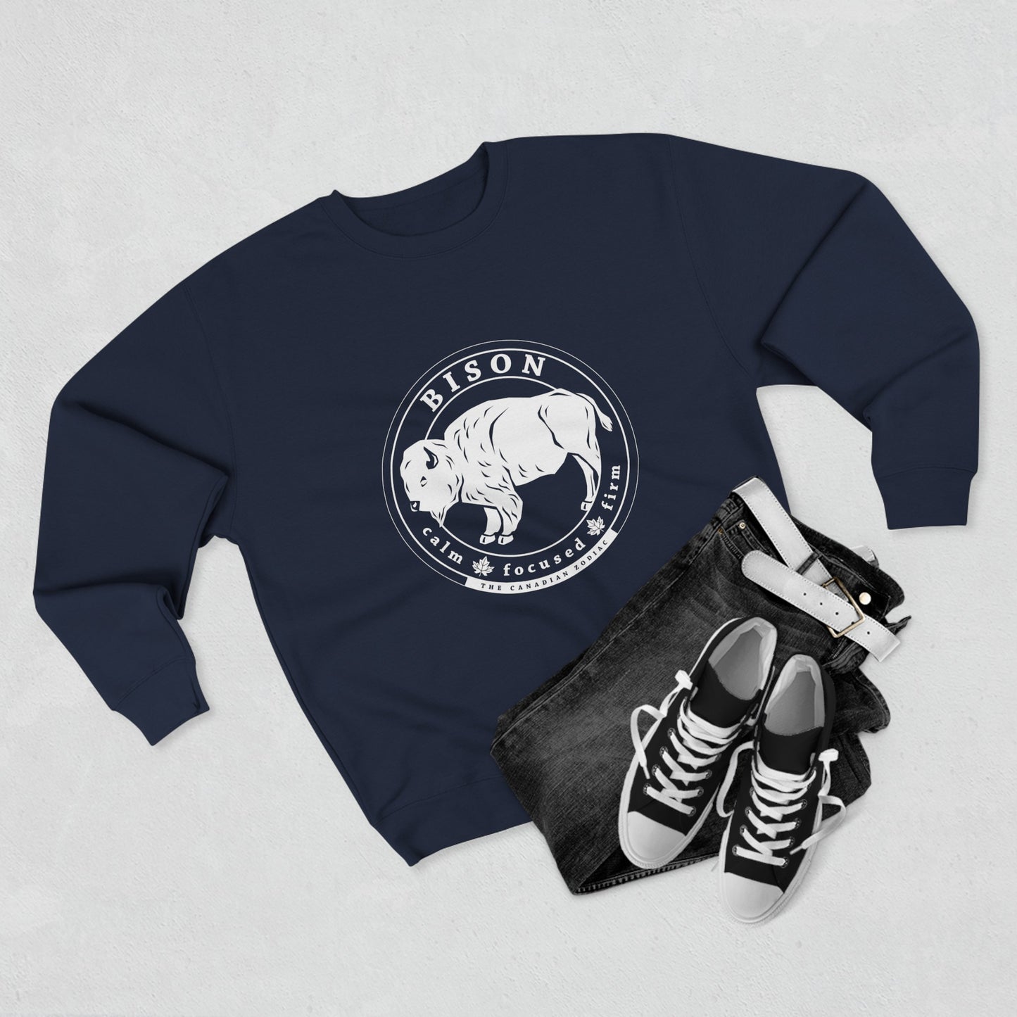 Bison Unisex Crewneck Sweatshirt