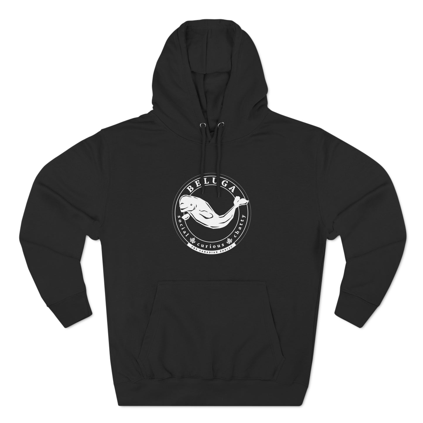 Beluga Three-Panel Fleece Hoodie